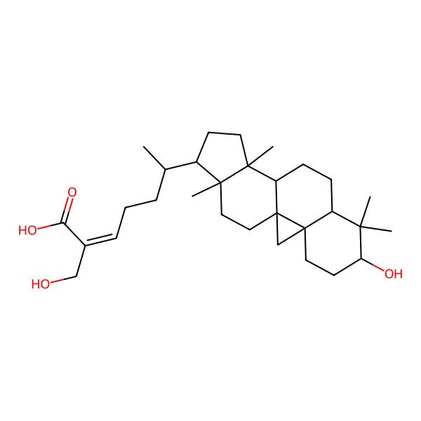 2D Structure of 27-Hydroxymangiferolic acid 2D Structure of 27-Hydroxymangiferolic acid