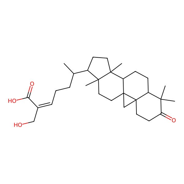 2D Structure of 27-Hydroxymangiferonic acid