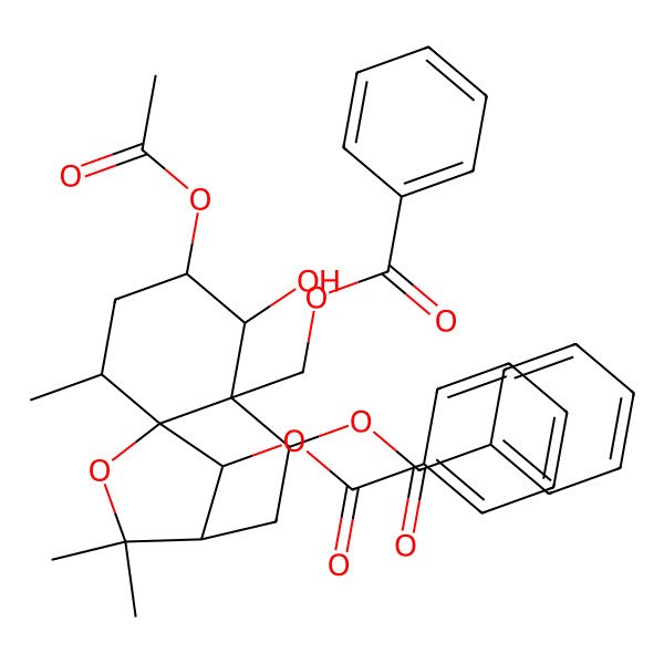 2D Structure of 2alpha-Acetoxy-1alpha-hydroxy-6beta,9beta,15-tribenzoyloxy-beta-dihydroagarofuran