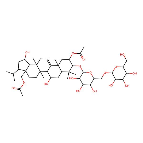 2D Structure of 2alpha-acetoxy-28-acetylrubiarboside G