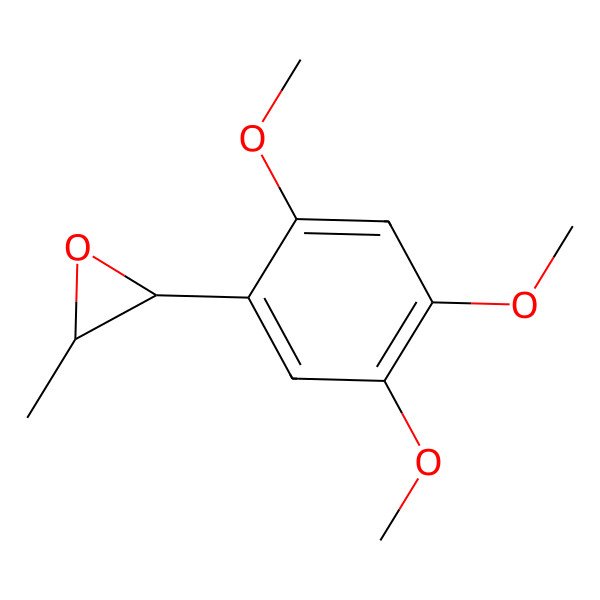 2D Structure of (2R,3R)-2-methyl-3-(2,4,5-trimethoxyphenyl)oxirane