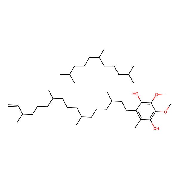 2D Structure of 2,3-Dimethoxy-5-methyl-6-(3,7,11,15-tetramethylheptadec-16-enyl)benzene-1,4-diol;2,6,10-trimethylundecane
