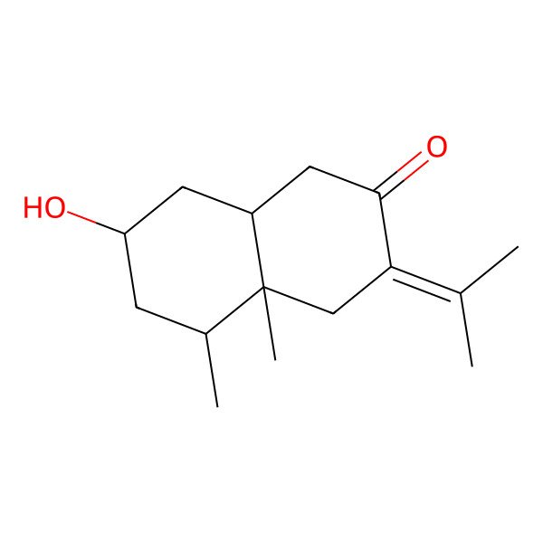 2D Structure of 2beta-Hydrocyfukinone 2D Structure of 2beta-Hydrocyfukinone