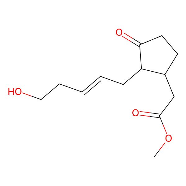 2D Structure of methyl 2-[(1R,2R)-2-[(Z)-5-hydroxypent-2-enyl]-3-oxocyclopentyl]acetate