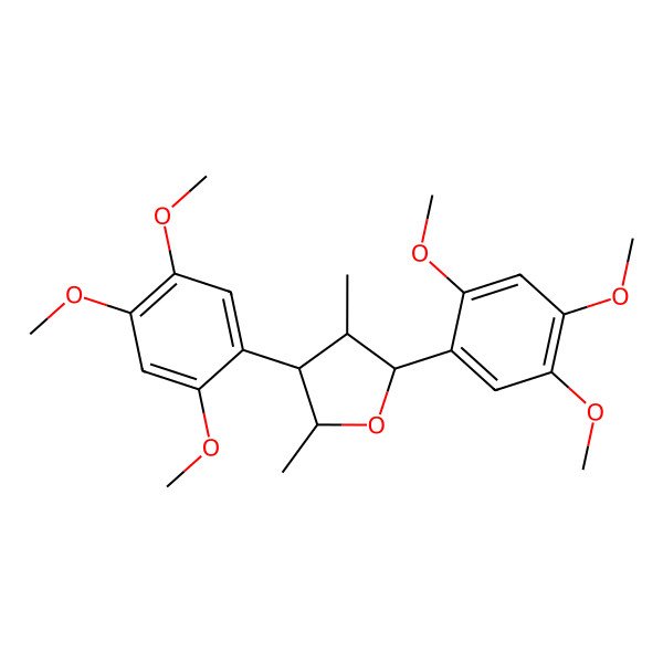 2D Structure of 2beta,4beta-Bis(2,4,5-trimethoxyphenyl)-3alpha,5alpha-dimethyltetrahydrofuran