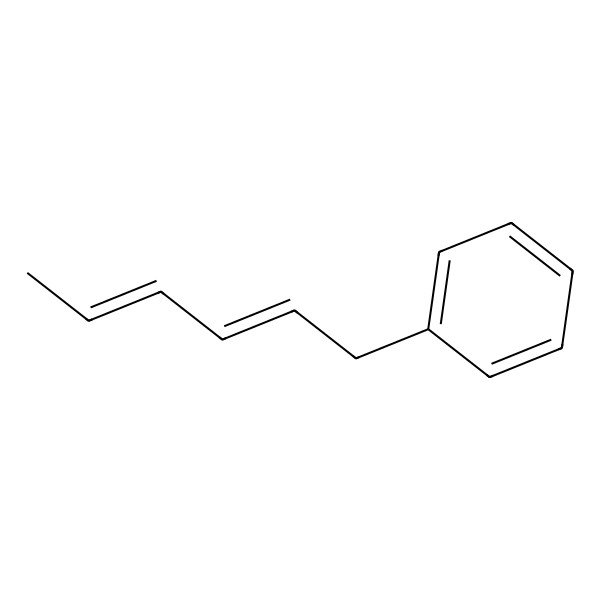 2D Structure of (2E,4E)-1-Phenyl-2,4-hexadiene