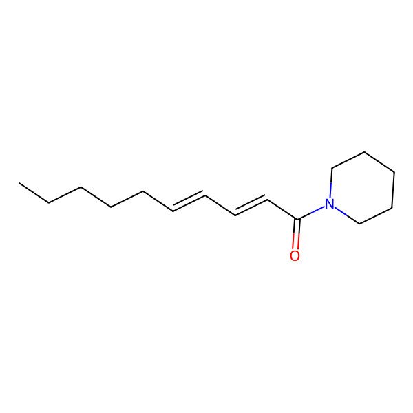 2D Structure of (2E,4E)-1-(Piperidin-1-yl)deca-2,4-dien-1-one