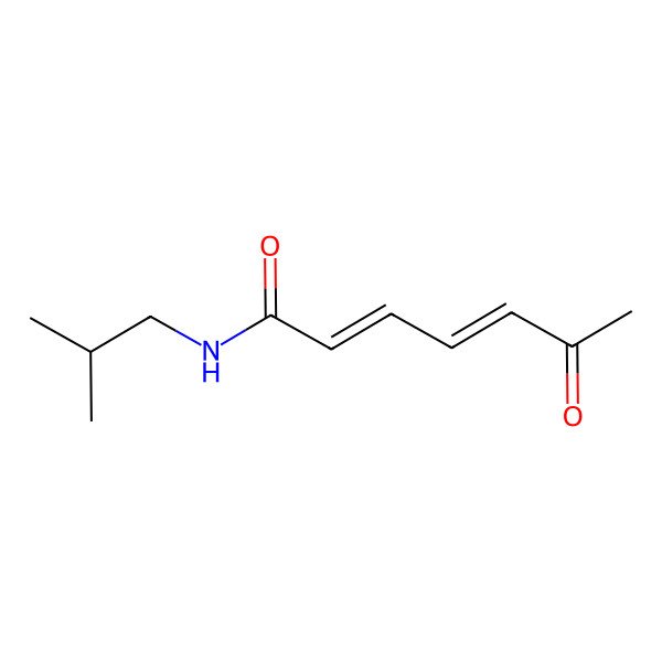 2D Structure of (2E,4E)-N-(2-methylpropyl)-6-oxohepta-2,4-dienamide 2D Structure of (2E,4E)-N-(2-methylpropyl)-6-oxohepta-2,4-dienamide