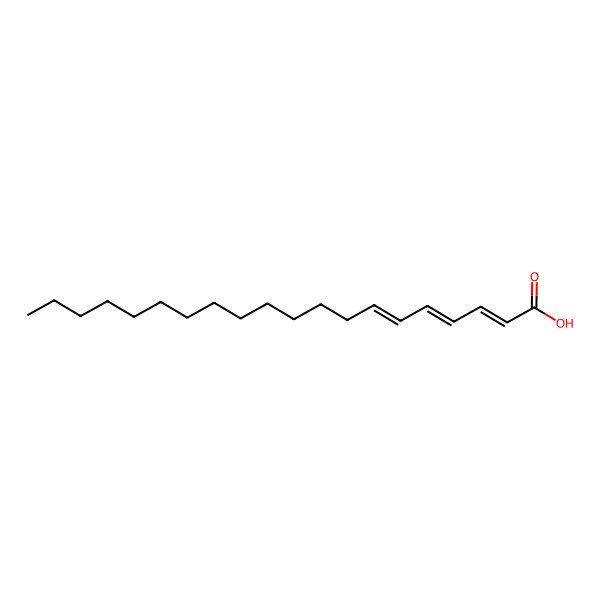 2D Structure of (2E,4E,6E)-icosa-2,4,6-trienoic acid