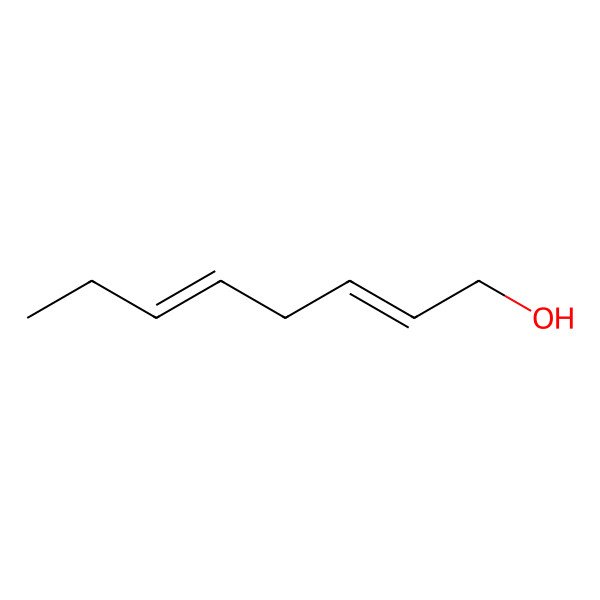 2D Structure of 2,5-Octadien-1-ol