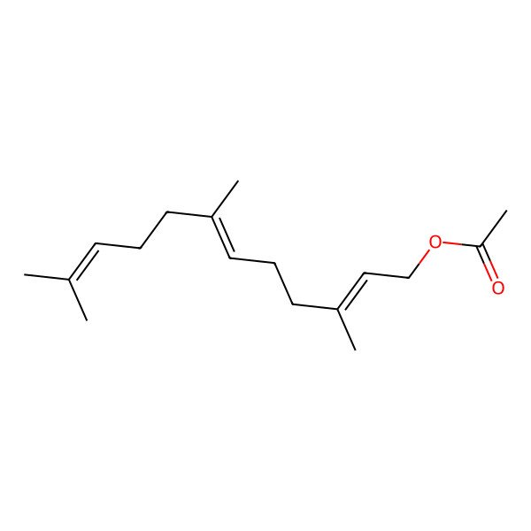 2D Structure of Farnesyl acetate, (2E,6Z)-