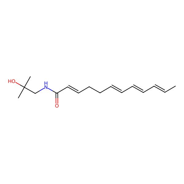 2D Structure of (2E,6Z,8E,10Z)-N-(2-hydroxy-2-methylpropyl)dodeca-2,6,8,10-tetraenamide