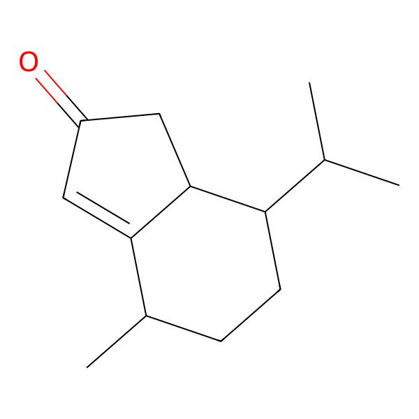 2D Structure of 2H-Inden-2-one, 1,4,5,6,7,7a-hexahydro-4-methyl-7-(1-methylethyl)-