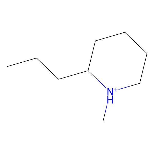 2D Structure of (2R)-1-methyl-2-propylpiperidin-1-ium 2D Structure of (2R)-1-methyl-2-propylpiperidin-1-ium
