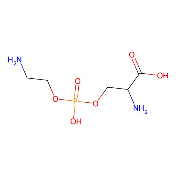 2D Structure of (2R)-2-amino-3-[2-aminoethoxy(hydroxy)phosphoryl]oxypropanoic acid