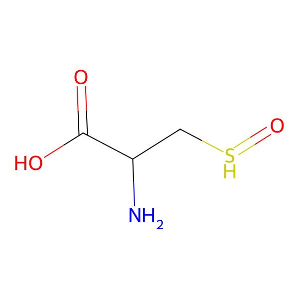 2D Structure of (2R)-2-amino-3-hydrosulfinylpropanoic acid