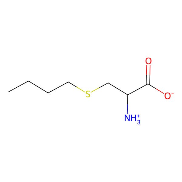 2D Structure of (2R)-2-azaniumyl-3-butylsulfanylpropanoate