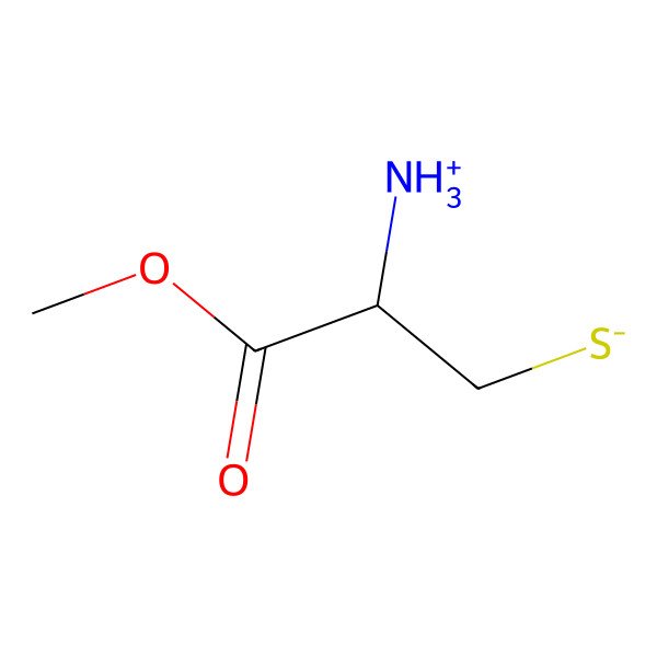 2D Structure of (2R)-2-azaniumyl-3-methoxy-3-oxopropane-1-thiolate