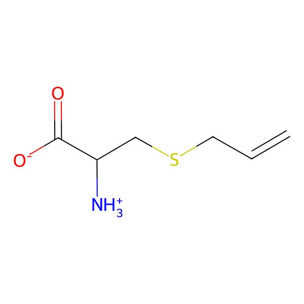 2D Structure of (2R)-2-azaniumyl-3-[(prop-2-en-1-yl)sulfanyl]propanoate