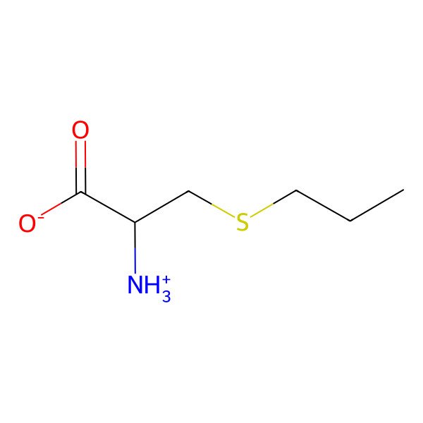 2D Structure of (2R)-2-azaniumyl-3-propylsulfanylpropanoate