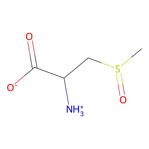 2D Structure of (2R)-2-azaniumyl-3-[(S)-methylsulfinyl]propanoate