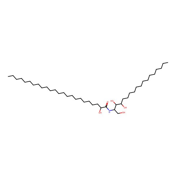 2D Structure of (2R)-2-hydroxy-N-[(2S,3R,4S)-1,3,4-trihydroxyoctadecan-2-yl]tetracosanamide