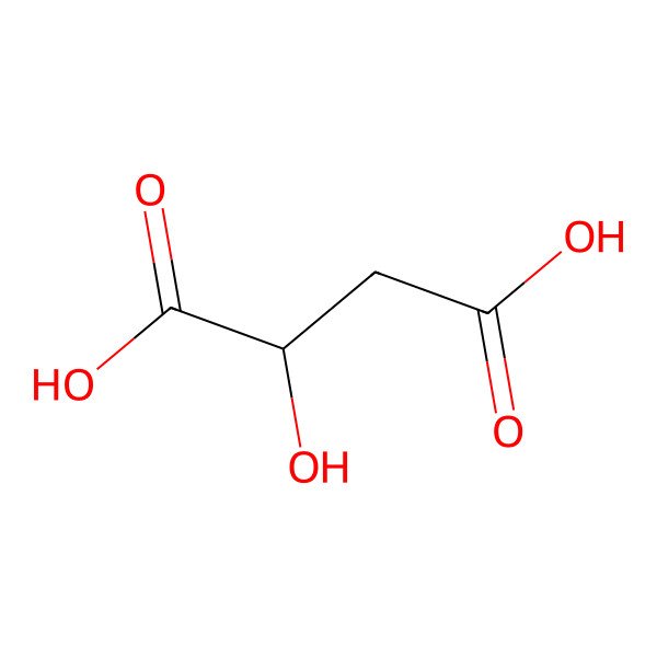 2D Structure of (2R)-2-hydroxy(313C)butanedioic acid