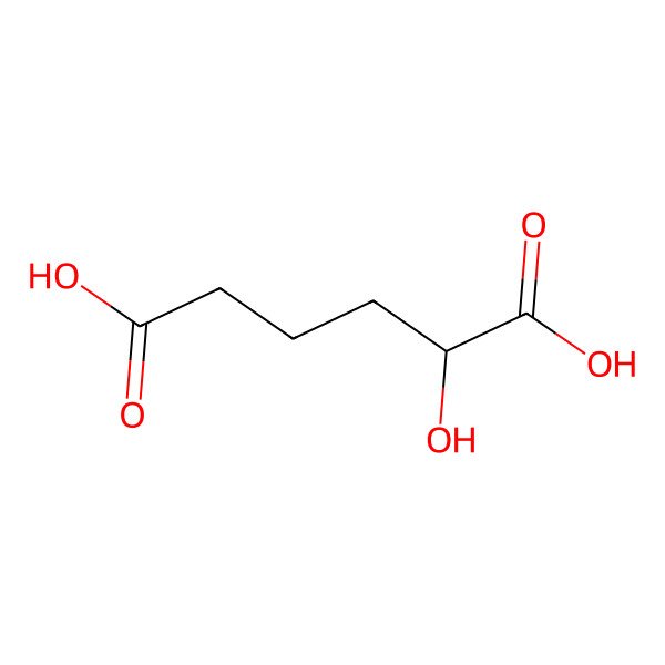 2D Structure of (2R)-2-hydroxyhexanedioic acid