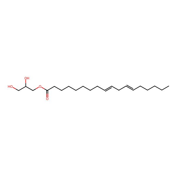 2D Structure of [(2R)-2,3-dihydroxypropyl] (9E,12E)-octadeca-9,12-dienoate