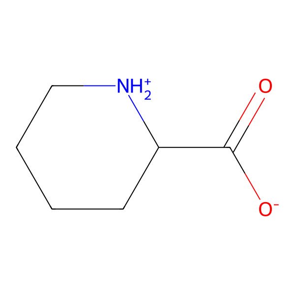 2D Structure of (2R)-piperidin-1-ium-2-carboxylate