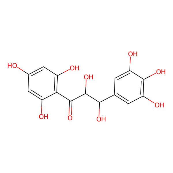 2D Structure of (2R,3R)-2,3-dihydroxy-1-(2,4,6-trihydroxyphenyl)-3-(3,4,5-trihydroxyphenyl)propan-1-one 2D Structure of (2R,3R)-2,3-dihydroxy-1-(2,4,6-trihydroxyphenyl)-3-(3,4,5-trihydroxyphenyl)propan-1-one