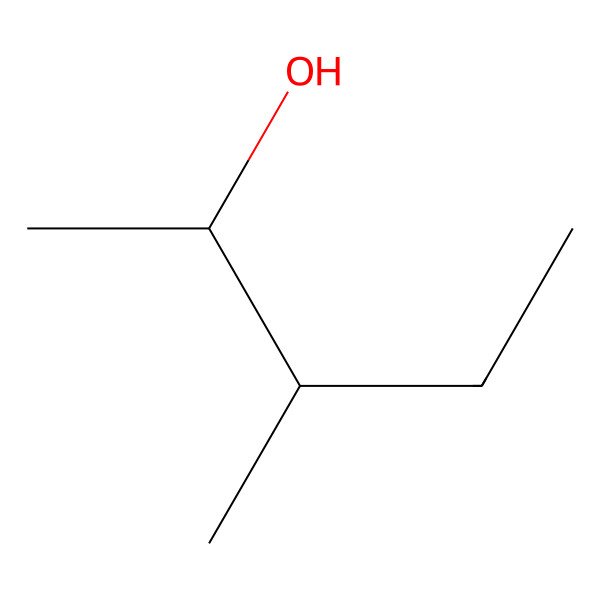 2D Structure of Rel-(2R,3R)-3-methylpentan-2-ol