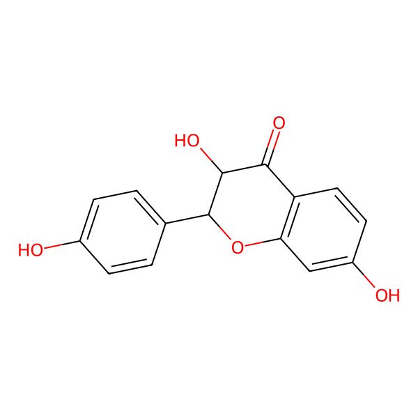 2D Structure of (2R,3R)-3,4',7-Trihydroxyflavanone