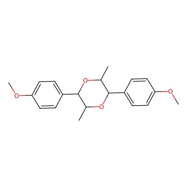 2D Structure of (2R,3R,5S,6S)-2,5-bis(4-methoxyphenyl)-3,6-dimethyl-1,4-dioxane