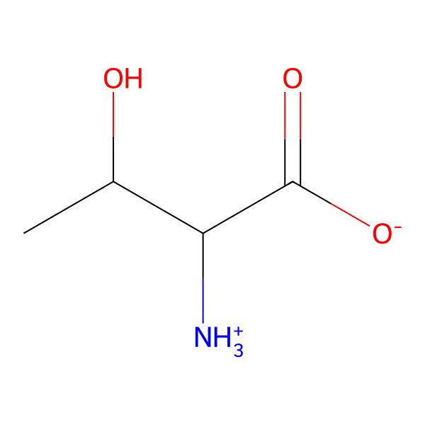 2D Structure of (2R,3S)-2-amino-3-hydroxybutanoate