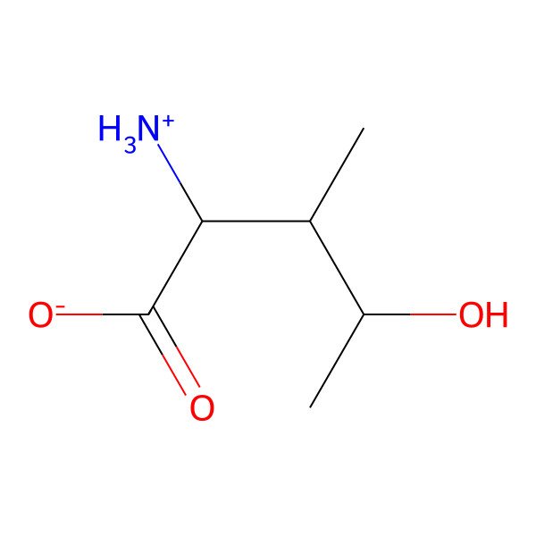 2D Structure of (2R,3S,4R)-2-azaniumyl-4-hydroxy-3-methylpentanoate