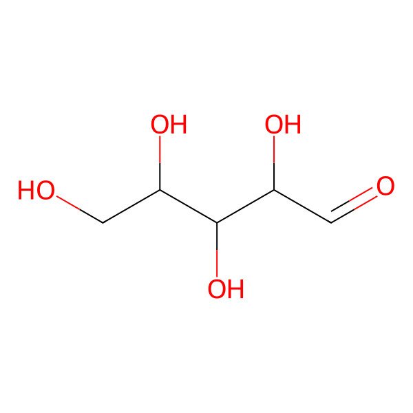 2D Structure of (2R,3S,4S)-2,3,4,5-tetrahydroxypentanal