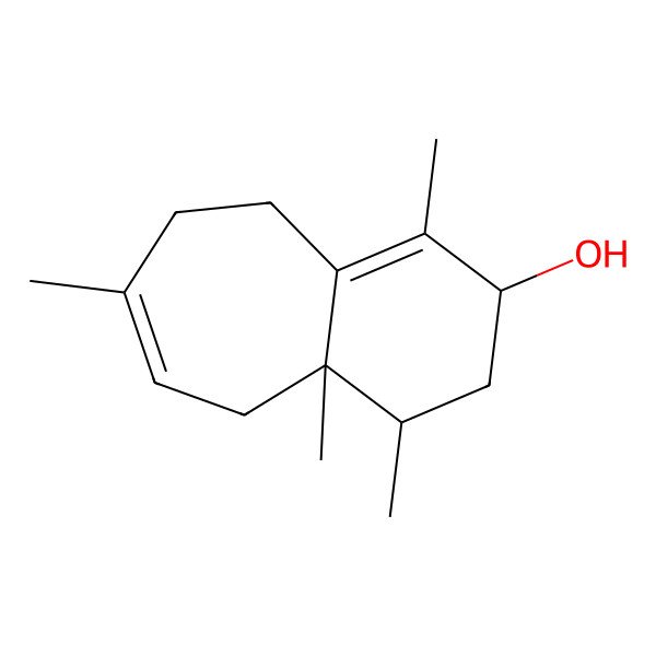 2D Structure of (2R,4S,4aR)-1,4,4a,7-tetramethyl-2,3,4,5,8,9-hexahydrobenzo[7]annulen-2-ol