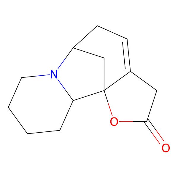 2D Structure of (2S)-14-oxa-7-azatetracyclo[6.6.1.01,11.02,7]pentadec-10-en-13-one
