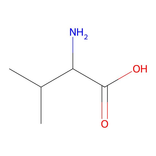 2D Structure of (2S)-2-(15N)azanyl-4,4,4-trideuterio-3-methylbutanoic acid