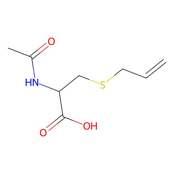 2D Structure of (2S)-2-acetamido-3-prop-2-enylsulfanylpropanoic acid