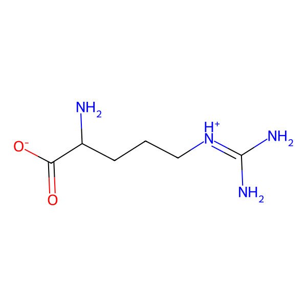 2D Structure of Protonated arginine