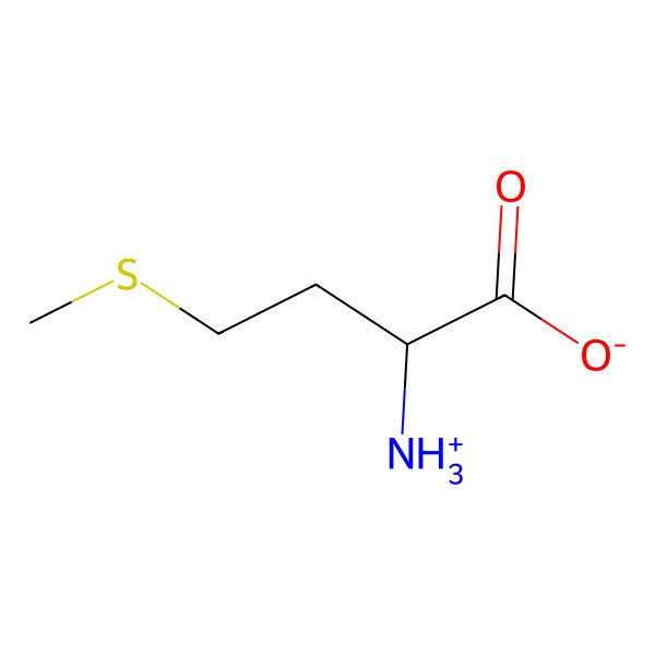 2D Structure of (2S)-2-ammonio-4-(methylsulfanyl)butanoate