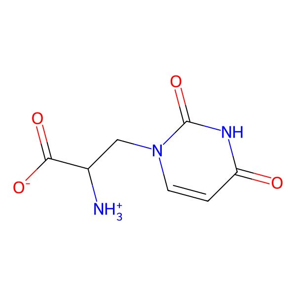 2D Structure of 3-(Uracil-1-yl)-L-alanine