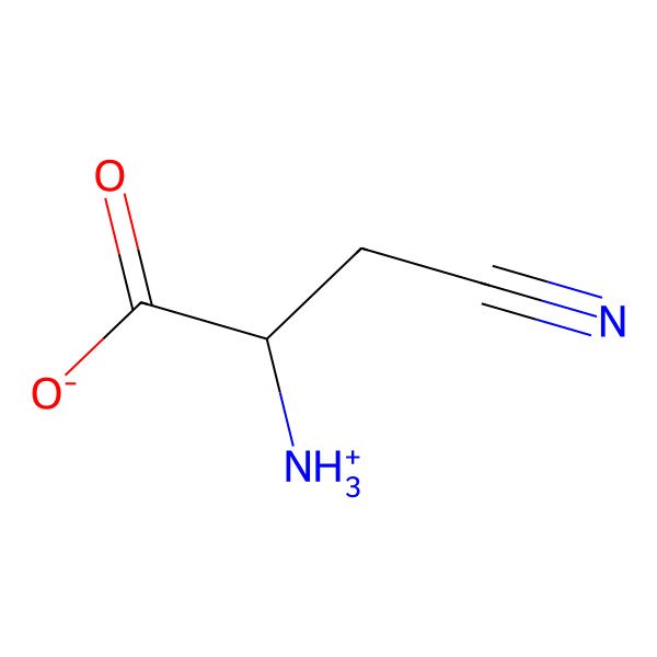 2D Structure of (2S)-2-azaniumyl-3-cyanopropanoate 2D Structure of (2S)-2-azaniumyl-3-cyanopropanoate