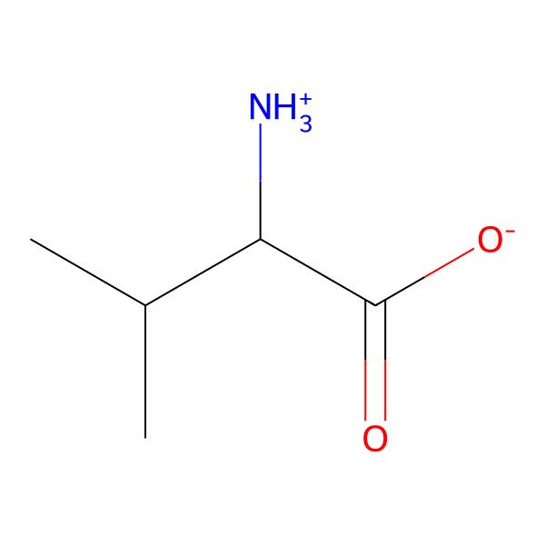 2D Structure of 2-Aminoisovaleric acid