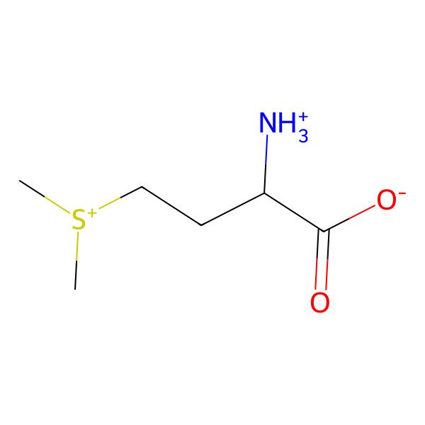 2D Structure of (2S)-2-azaniumyl-4-(dimethylsulfaniumyl)butanoate