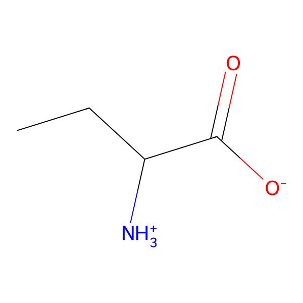 2D Structure of (2S)-2-azaniumylbutanoate