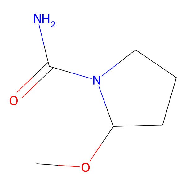 2D Structure of (2S)-2-methoxypyrrolidine-1-carboxamide