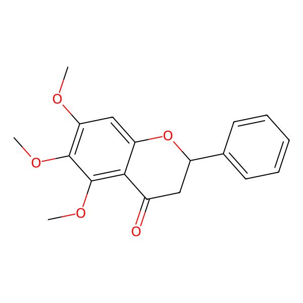 2D Structure of (2S)-5,6,7-Trimethoxyflavanone 2D Structure of (2S)-5,6,7-Trimethoxyflavanone